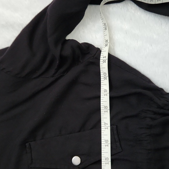 Love Tree Black Hooded Light Jacket size Large - Picture 7 of 10